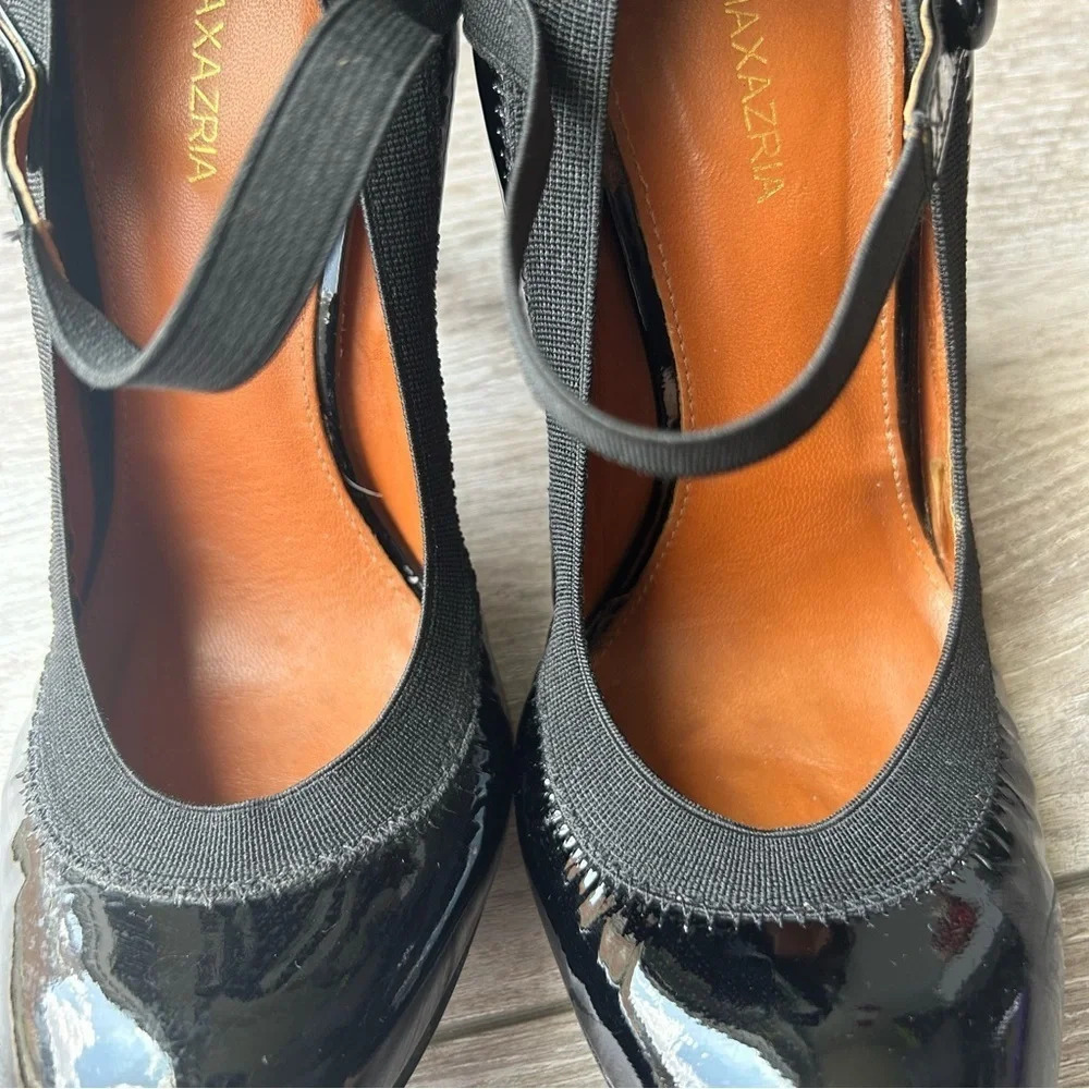 BCBGMAXAZRIA Black Patent Leather Mary Jane Ballet Heels - Picture 13 of 16
